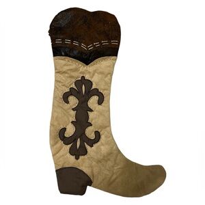 Cowboy Western Boot
Christmas Stockings Faux Suede,